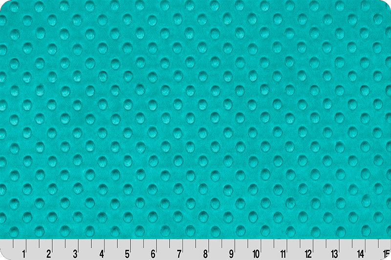 Teal Cuddle Minky Dimple Dot Fabric by Shannon Fabrics