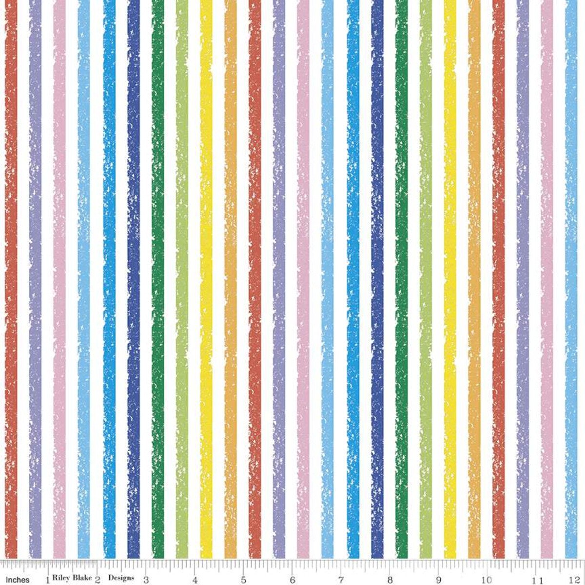 Crayola Stripe In Color Multi C685-MULTI, end of bolt, remnant