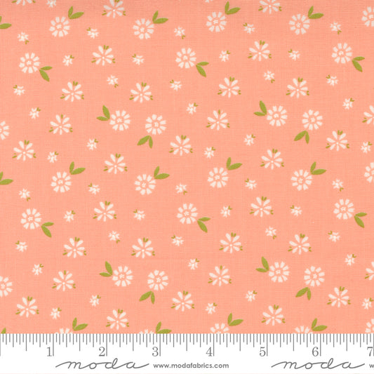 Seashore Drive Blossom Floral Cantaloupe by Sherri and Chelsi for Moda Fabrics 37622 13