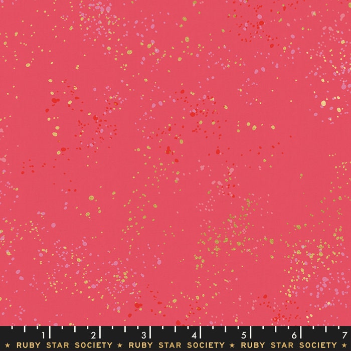 Speckled Metallic Strawberry by Rashida Coleman Hale of Ruby Star Society and Moda Fabrics RS5027 43M