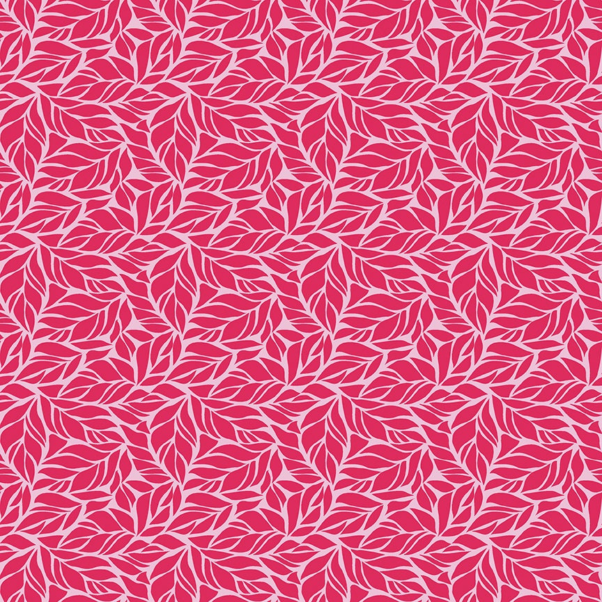 Fleur Foliage Dark Pink by Sedef Imer of Riley Blake Designs C9871-DKPINK