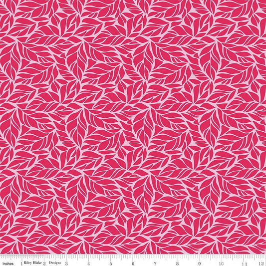 Fleur Foliage Dark Pink by Sedef Imer of Riley Blake Designs C9871-DKPINK