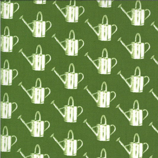 Homestead Watering Can Leaf by April Rosenthal Prairie Grass of Moda Fabrics Fabric Yardage 24091 15