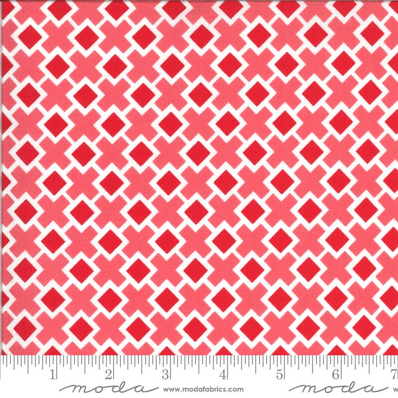 Homestead Fancy Tile Strawberry by April Rosenthal Prairie Grass of Moda Fabrics Fabric Yardage 24095 11