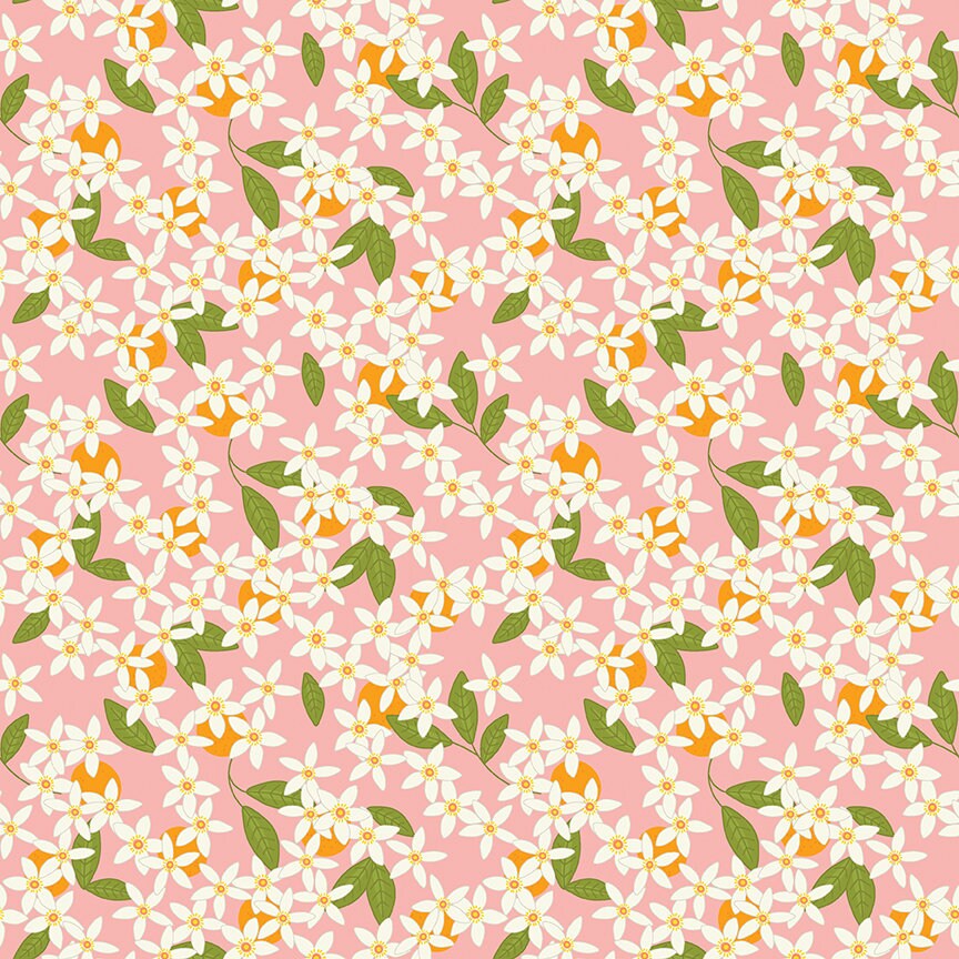 Grove Blossoms Grapefruit by Jill Finley for Riley Blake Designs C10142-GRAPEFRUIT