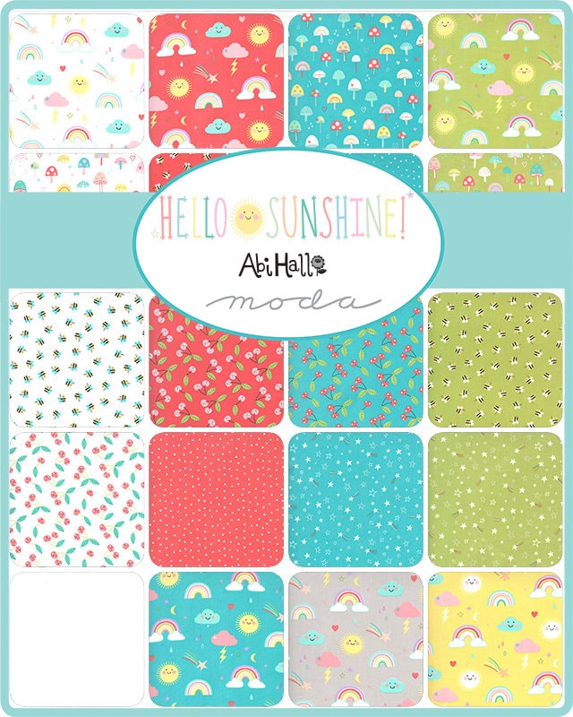 Hello Sunshine Cherries Posie by Abi Hall for Moda Fabrics 35353 15