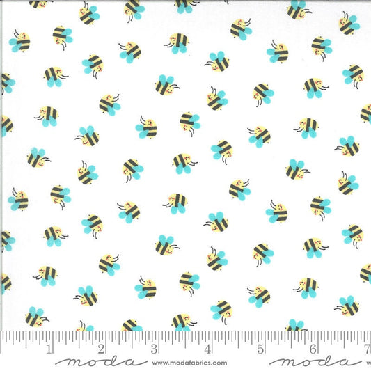 Hello Sunshine Bees White by Abi Hall for Moda Fabrics 35352 11