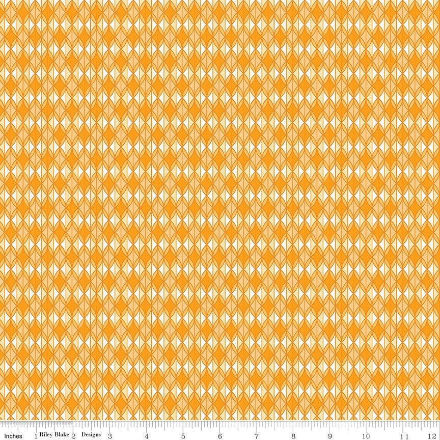 Grove Rows Orange by Jill Finley for Riley Blake Designs C10144-ORANGE