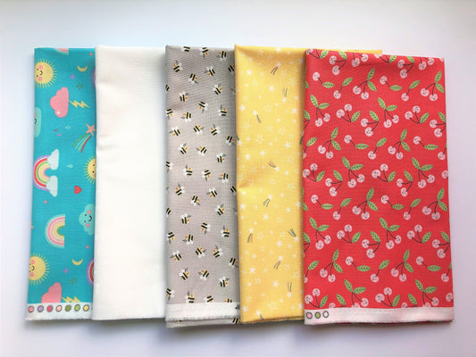 Hello Sunshine Half Yard Bundle (5) by Abi Hall for Moda Fabrics