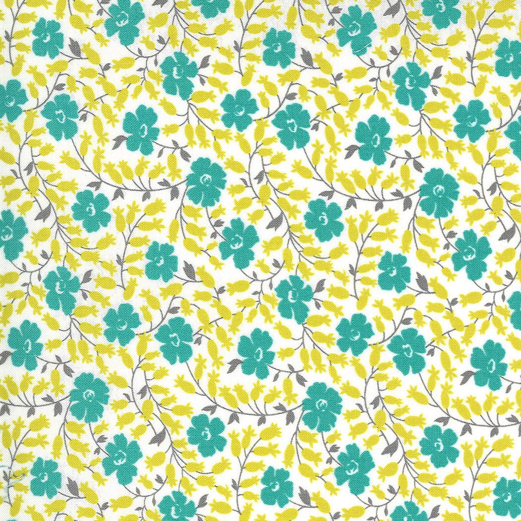 Flowers for Freya Flower Bed Cloud Pond by Linzee Kull McCray for Moda Fabrics Fabric Yardage 23333 11