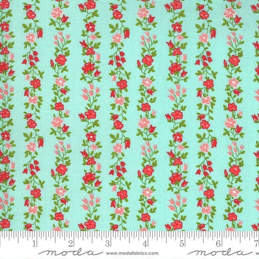 Sunday Stroll Freshly Cut Aqua by Bonnie & Camille of Moda Fabrics Fabric Yardage 55224 14