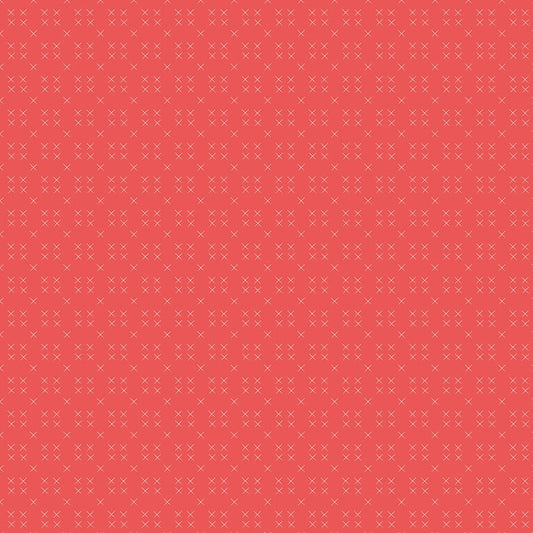 Strawberry Honey Cross Stitch Cayenne by Gracey Larson for Riley Blake Fabrics C10246-CAYENNE