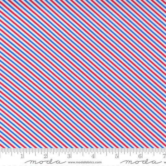 Holiday Essentials Americana Bias Stripe Basic Patriotic by Stacy Iest Hsu and Moda Fabrics 20736 41