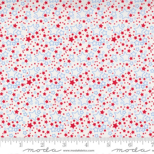 Holiday Essentials Americana Stars and Stars White by Stacy Iest Hsu and Moda Fabrics 20764 11