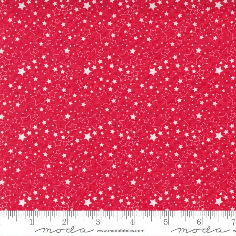 Holiday Essentials Americana Stars and Stars Red by Stacy Iest Hsu and Moda Fabrics 20764 12