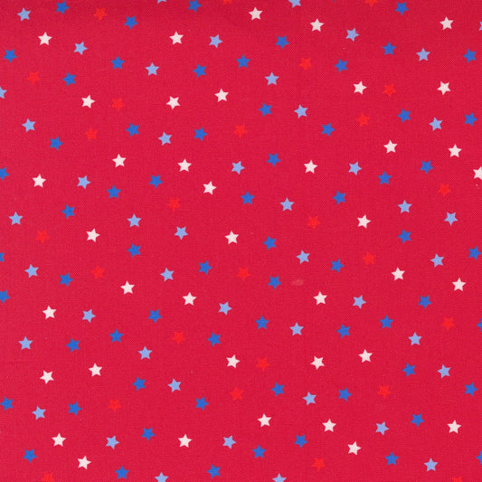 Holiday Essentials Americana Multi Stars Red by Stacy Iest Hsu and Moda Fabrics 20765 12