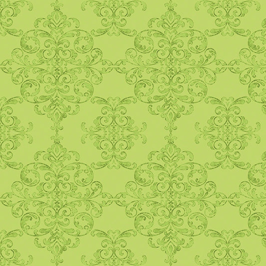 Lucy June Damask Lime by Lila Tueller for Riley Blake Fabric C11222-LIME