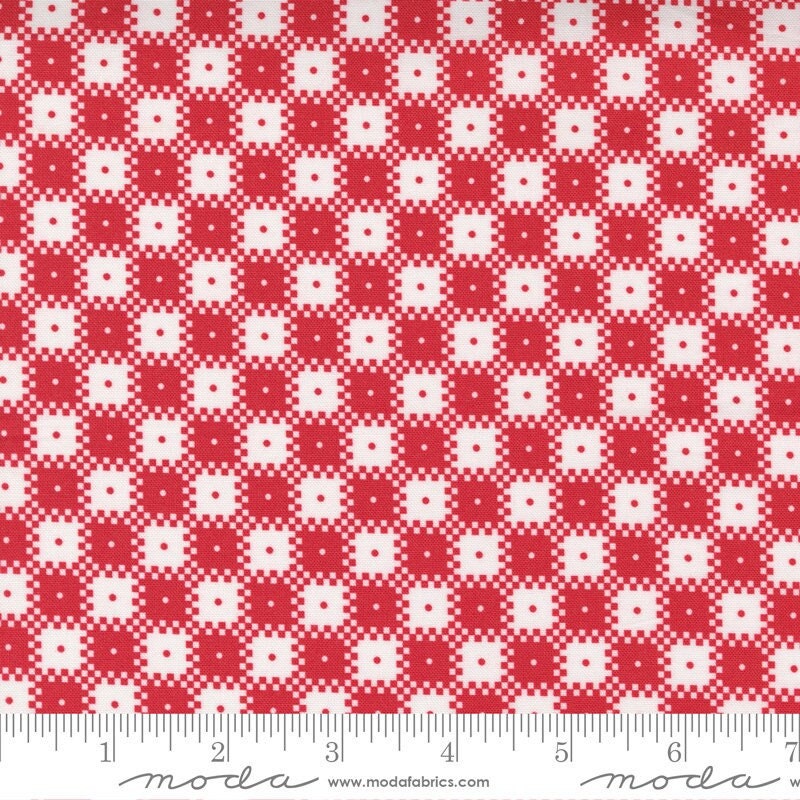 Story Time Big Check Red by American Jane for Moda Fabrics 21797 12