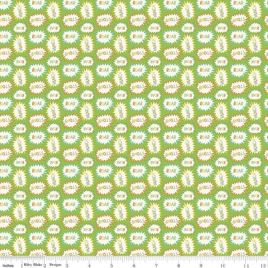 Eat Your Veggies Callouts Green by Sandy Gervais for Riley Blake Fabrics C11112-GREEN