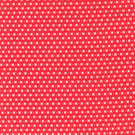 Sincerely Yours Criss Cross Geranium by Sherri and Chelsi for Moda Fabrics 37613 13