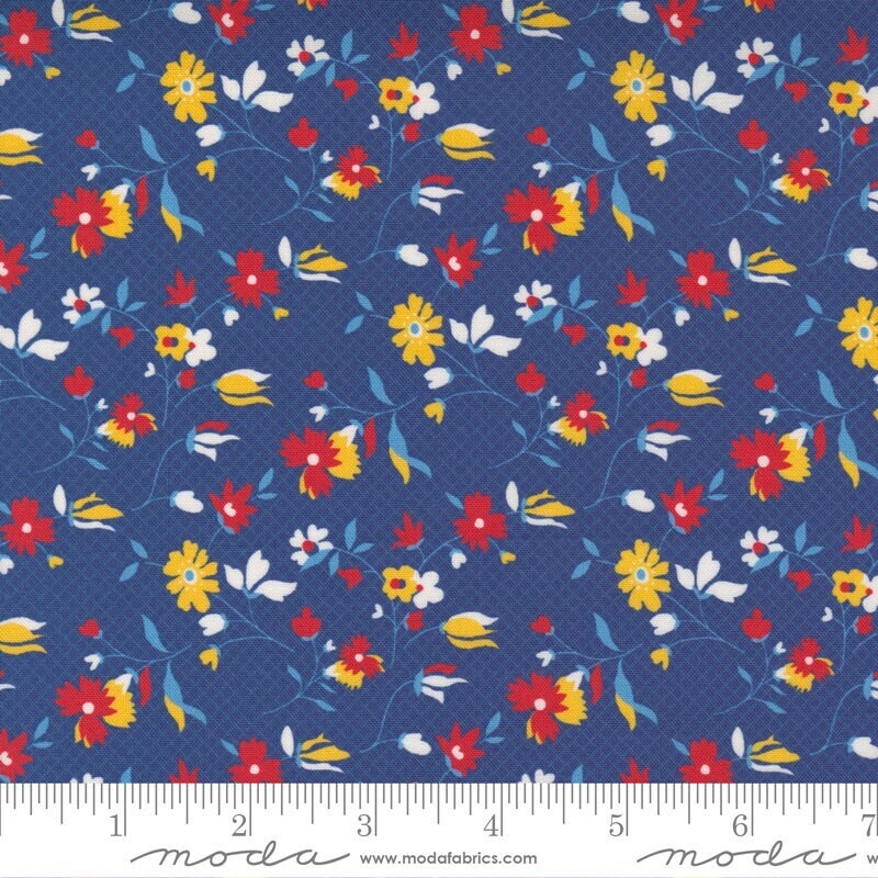 Story Time Playful Daisy Navy by American Jane for Moda Fabrics 21793 18