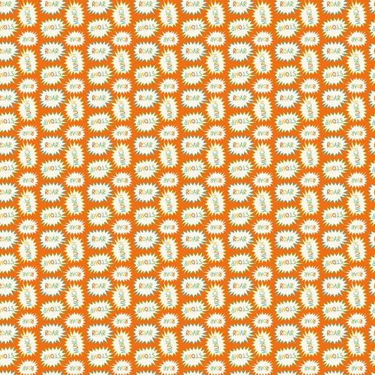 Eat Your Veggies Callouts Orange by Sandy Gervais for Riley Blake Fabrics C11112-ORANGE