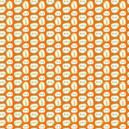 Eat Your Veggies Callouts Orange by Sandy Gervais for Riley Blake Fabrics C11112-ORANGE