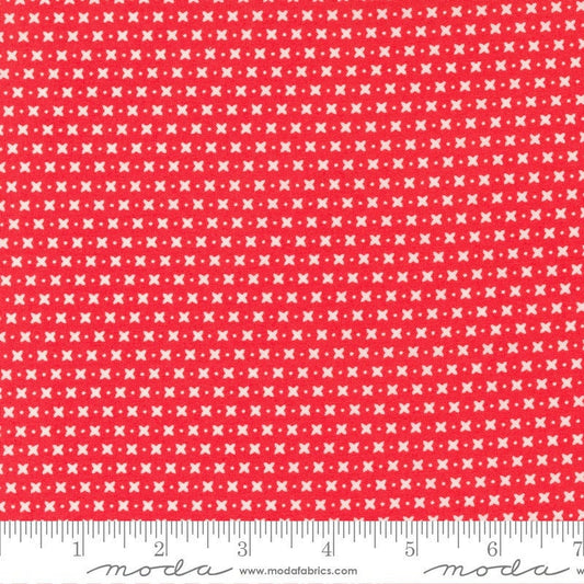 Sincerely Yours Criss Cross Geranium by Sherri and Chelsi for Moda Fabrics 37613 13