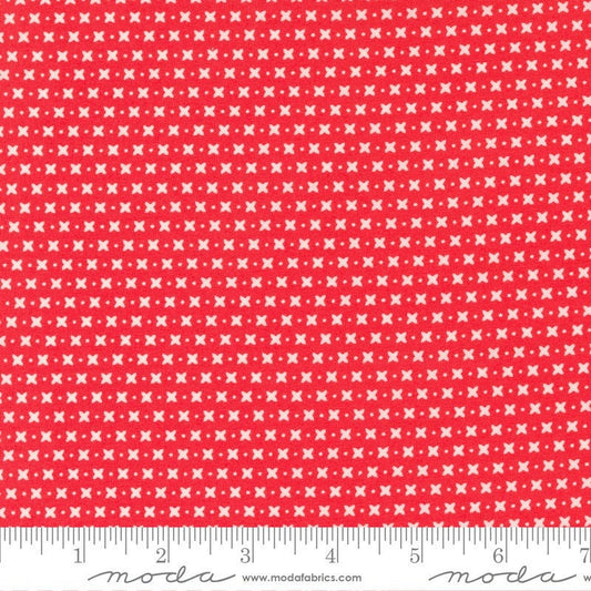 Sincerely Yours Criss Cross Geranium by Sherri and Chelsi for Moda Fabrics 37613 13