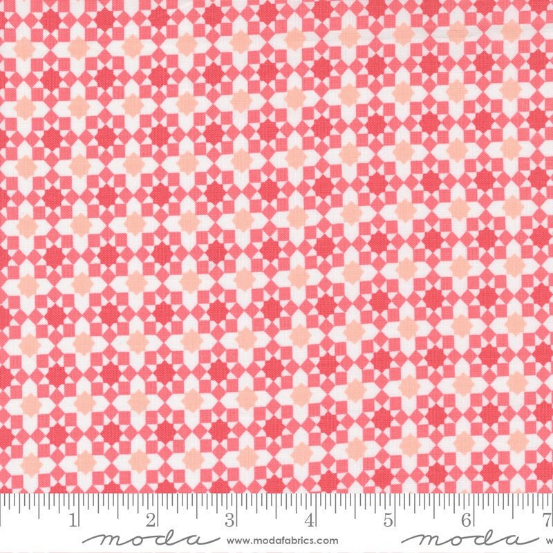 Love Note First Crush Geometric Blender Check Tea Rose by Lella Boutique for Moda Fabrics Fabric 5152 26