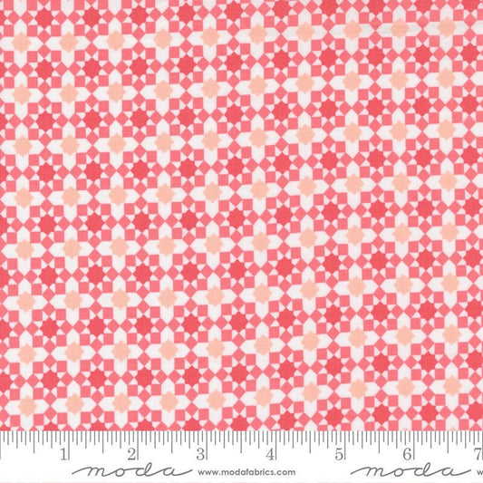 Love Note First Crush Geometric Blender Check Tea Rose by Lella Boutique for Moda Fabrics Fabric 5152 26