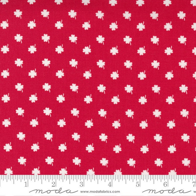 One Fine Day Clover St Patricks Day Red by Bonnie & Camille of Moda Fabrics Fabric Yardage 55233 11