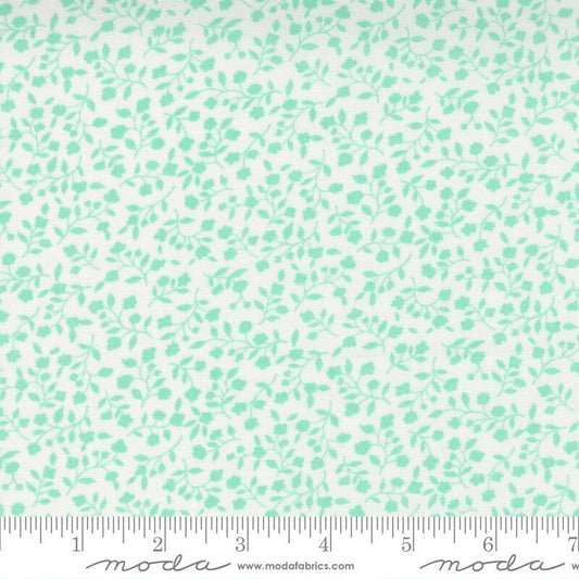 One Fine Day Vine Floral Vintage Aqua by Bonnie & Camille of Moda Fabrics Fabric Yardage 55237 12