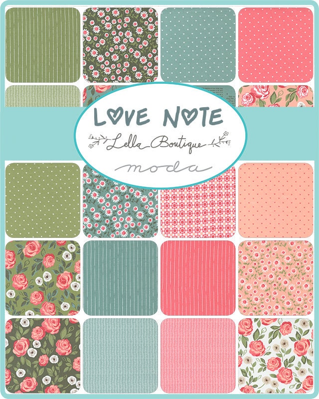 Love Note Sweet Daisy Small Floral Dove by Lella Boutique for Moda Fabrics Fabric 5151 17