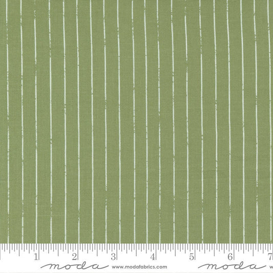 Love Note Distressed Stripes Pin Stripe Grass by Lella Boutique for Moda Fabrics Fabric 5153 14