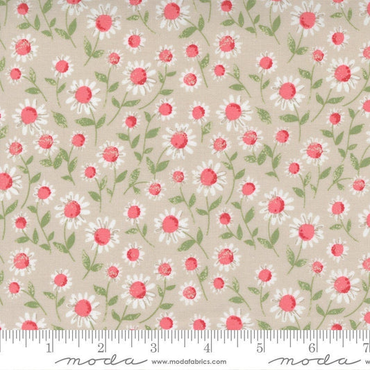 Love Note Sweet Daisy Small Floral Dove by Lella Boutique for Moda Fabrics Fabric 5151 17