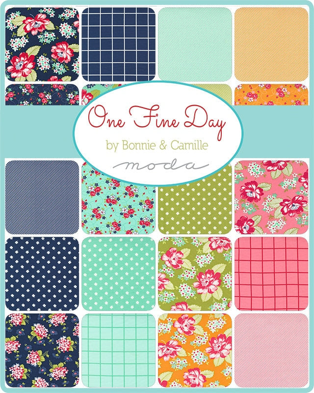 One Fine Day Vine Floral Vintage Aqua by Bonnie & Camille of Moda Fabrics Fabric Yardage 55237 12