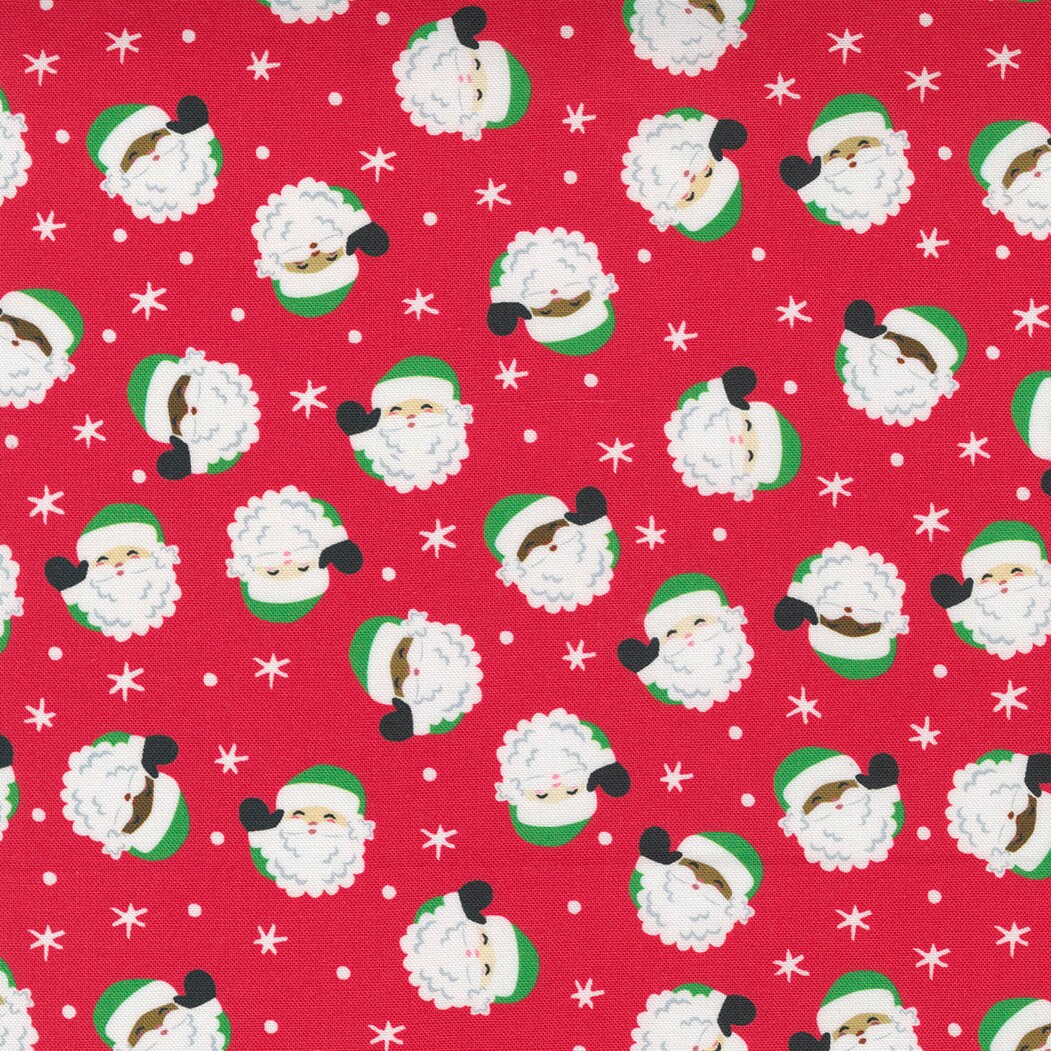 Holiday Essentials Christmas Santa Claus Basic Berry by Stacy Iest Hsu and Moda Fabrics 20740 42