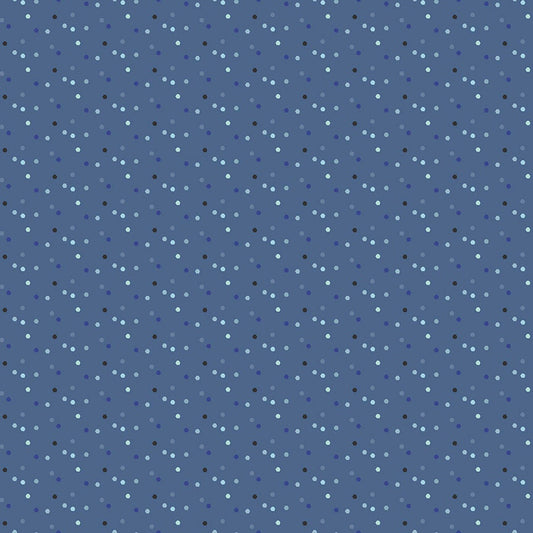 Saturday in Paris Hexie Denim by Christopher Thompson for Riley Blake Fabrics C11366-DENIM