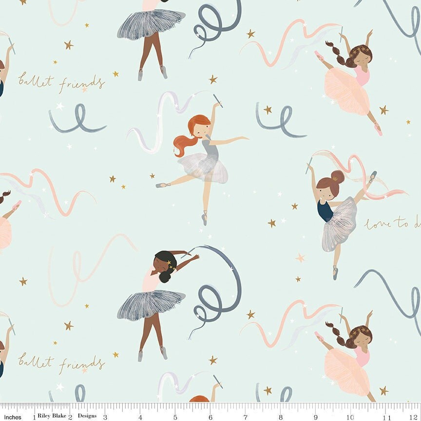 Spin and Twirl Main Mist by The RBD Designers for Riley Blake Designs SC11610-MIST