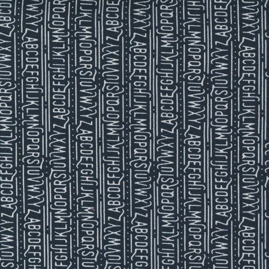 Frankie On The Line Dull Black Yardage by BasicGrey for Moda Fabrics 30673 14