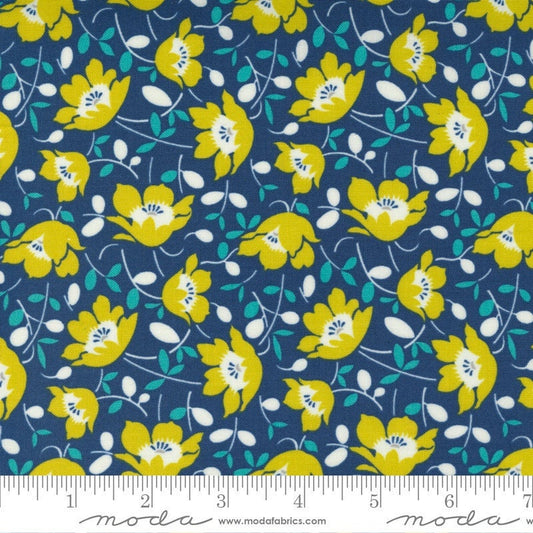 Morning Light Windswept Floral Feedsack Bluebird by Linzee Kull McCray for Moda Fabrics Fabric Yardage 23341 15