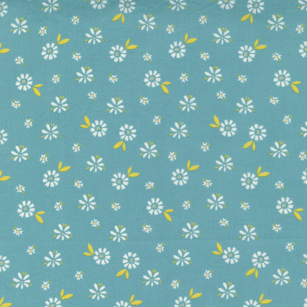 Seashore Drive Blossom Floral Teal by Sherri and Chelsi for Moda Fabrics 37622 18