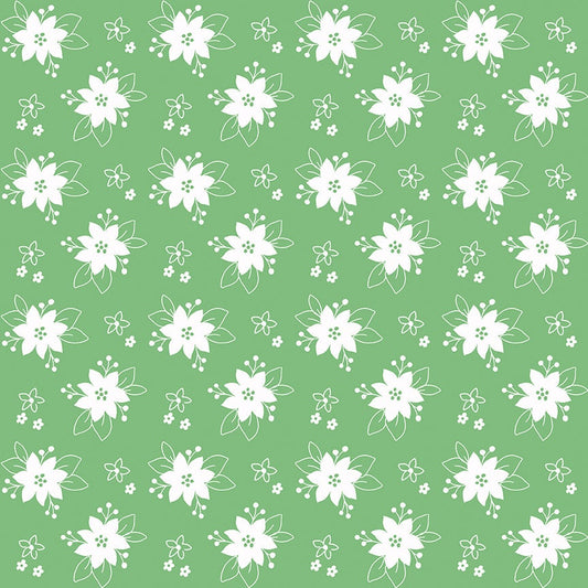 Pixie Noel 2 Floral Green by Tasha Noel for Riley Blake Fabrics C12116-GREEN