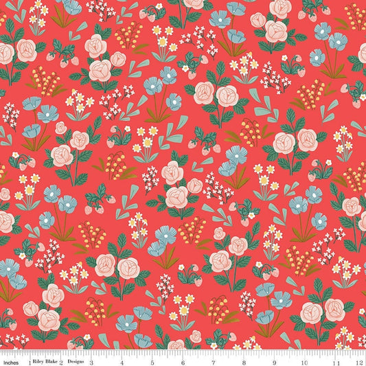 Sweet Picnic Meadow Poppy by Natàlia Juan Abelló for Riley Blake Designs C12091-POPPY