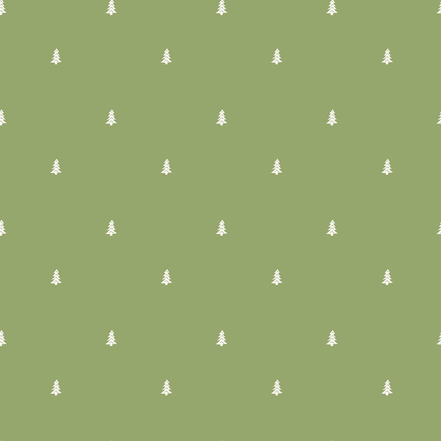 Love you Smore Trees Green by Gracey Larson for Riley Blake Fabrics C12146-GREEN