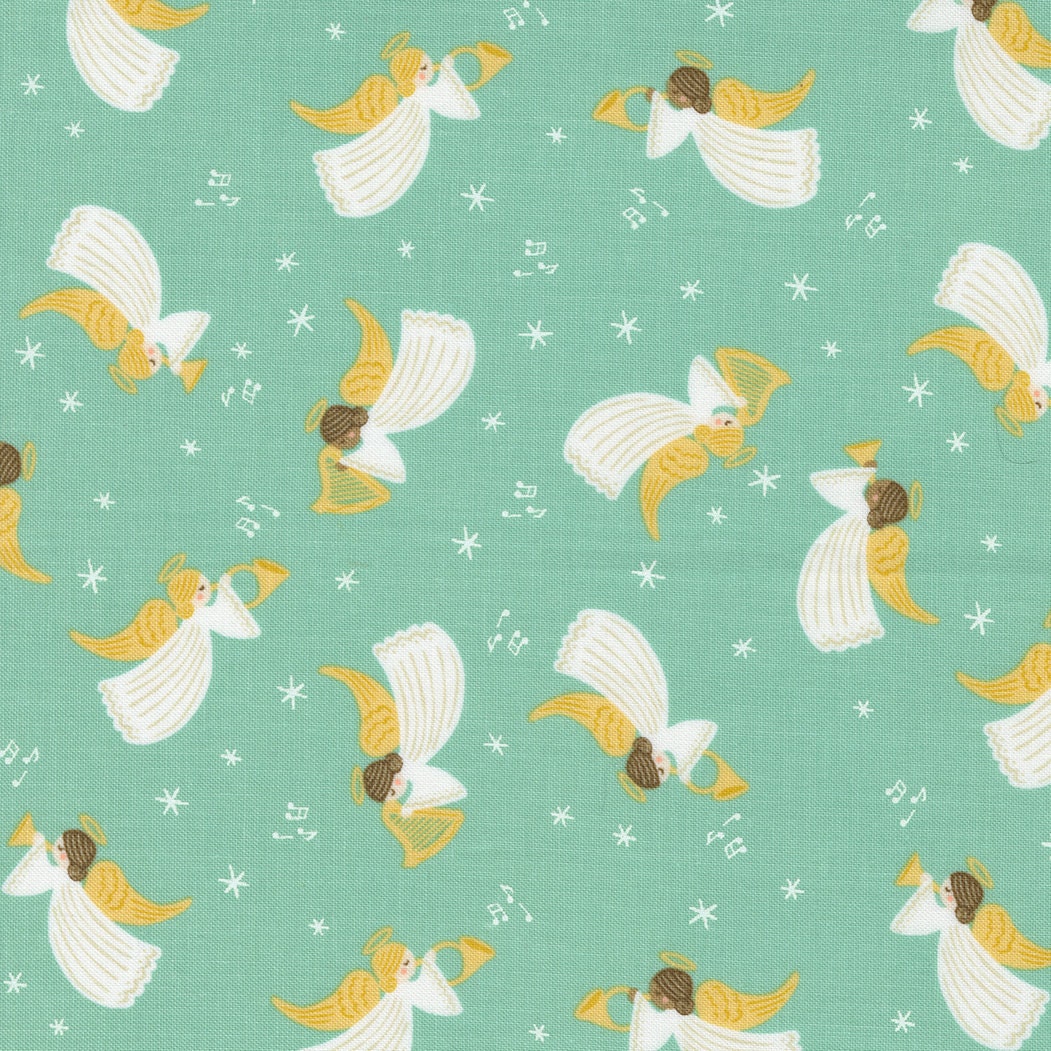 Joyful Joyful Hark The Angels Christmas Angels Sky by Stacy Iest Hsu for Moda Fabrics 20803 18