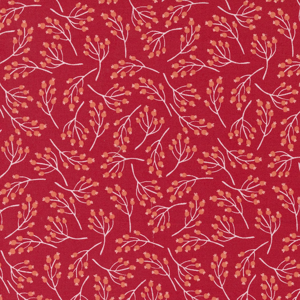 Joyful Joyful Holly Berry Poinsettia Red by Stacy Iest Hsu for Moda Fabrics 20806 22