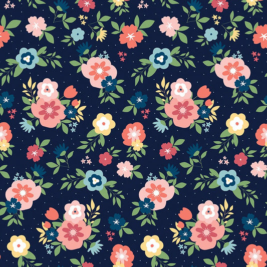 Sew Much Fun Main Navy by Echo Park Paper Co. for Riley Blake Fabrics C12450-NAVY