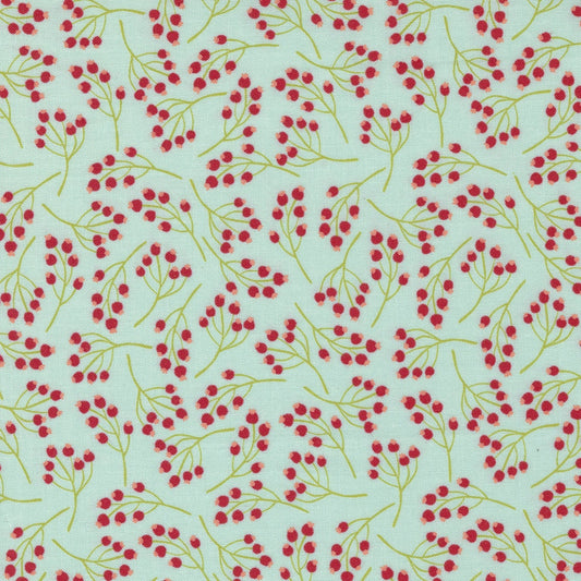 Joyful Joyful Holly Berry Sky by Stacy Iest Hsu for Moda Fabrics 20806 16